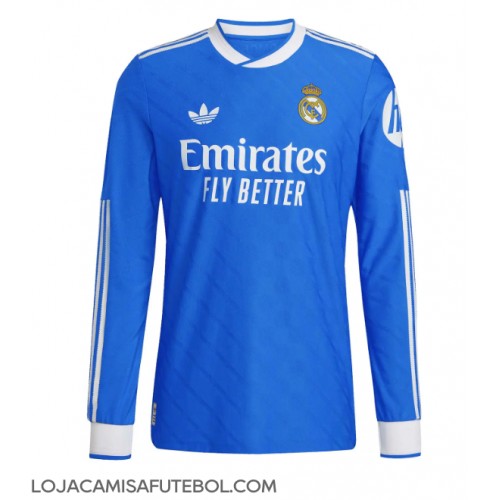 Camisa de Futebol Real Madrid Equipamento Alternativo 2025-26 Manga Comprida